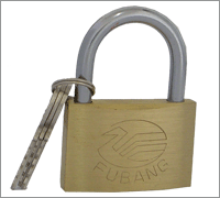 Thick Gloss Brass Padlock